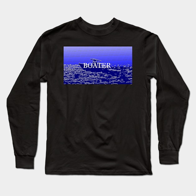 Boater face mask design A Long Sleeve T-Shirt by dltphoto